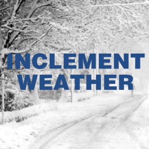 Inclement weather