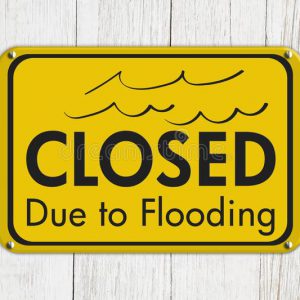 Closed for flooding